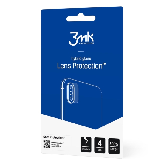 Szkło hybrydowe na obiektyw aparatu 3MK Lens Protection Huawei P30 Pro [4 PACK]
