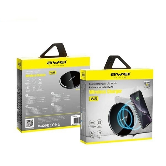 AWEI ładowarka indukcyjna W8 10W czarny/black