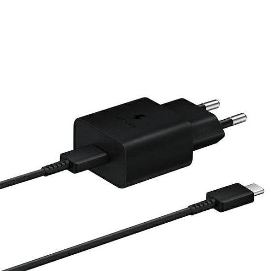 Ładowarka sieciowa Samsung EP-T1510XB 15W Fast Charge + kabel USB-C czarny/black Ładowarka sieciowa Samsung EP-T1510XB 15W Fast Charge + kabel USB-C czarny/black