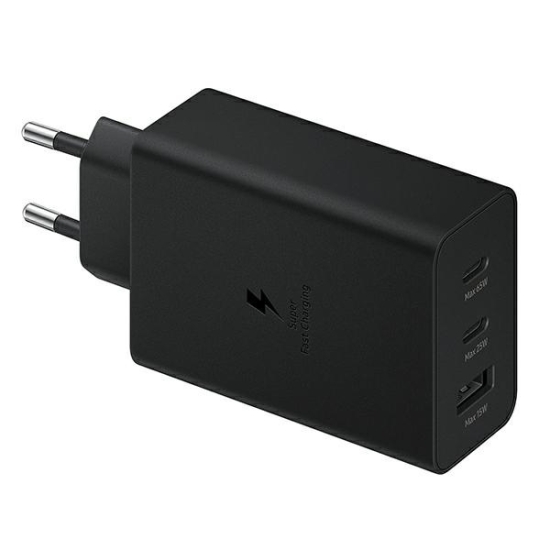 Ładowarka sieciowa Samsung EP-T6530NB PD 65W 3w1 2xUSB-C 1xUSB-A czarny/black