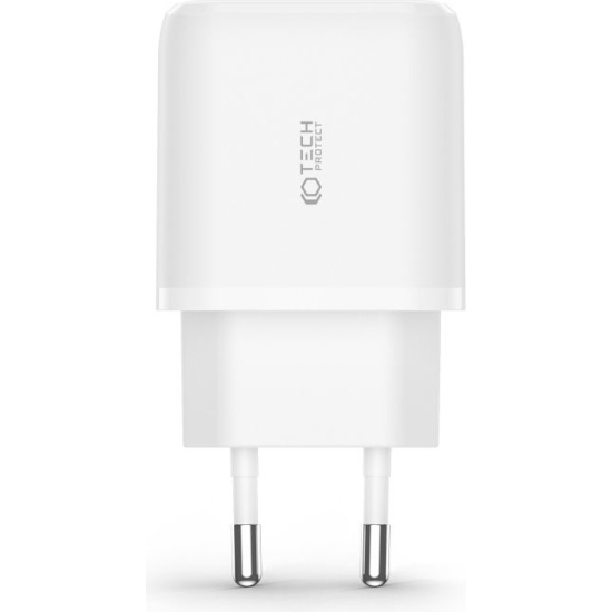 Ładowarka sieciowa Tech-Protect C20W 2-port Network Charger PD 20W QC 3.0 White