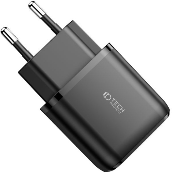 Ładowarka sieciowa Tech-Protect C20W 2-port Network Charger PD 20W QC 3.0 Black