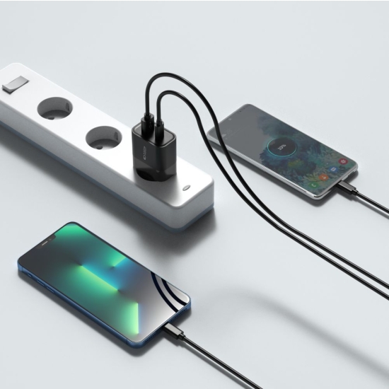 Ładowarka sieciowa Tech-Protect C30W 2-port Network Charger PD 30W QC 3.0 Black