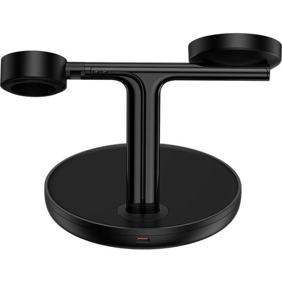 Ładowarka Indukcyjna Baseus 3w1 15W MagSafe (czarna)