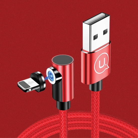 Kabel kątowy magnetyczny USAMS U54 1m lightning czerwony/red SJ444USB02