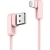 Kabel kątowy USAMS U-flow Lightning 1,2m 2A różowy/pink IPUSBCY03