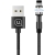 Kabel magnetyczny USAMS U59 lightning 2.1A Fast Charge 1m pleciony czarny/black SJ472USB01 regulowany kąt