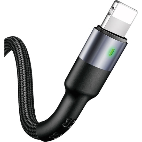 Kabel pleciony USAMS U26 lightning 1m 2A Fast Charging czarny/black SJ311IP01