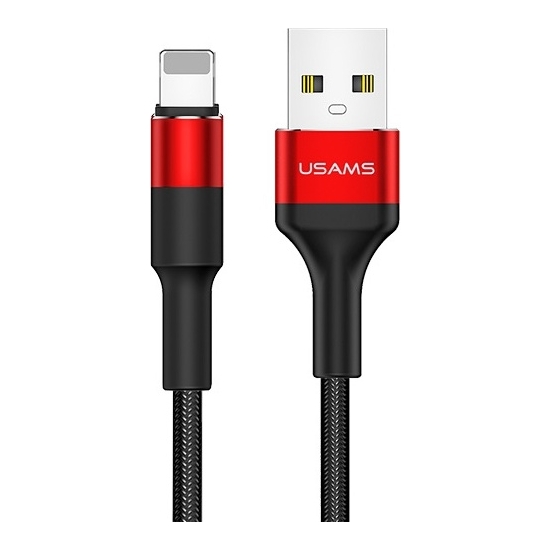 Kabel pleciony USAMS U5 2A lightning czerwony/red 1,2m SJ220IP02
