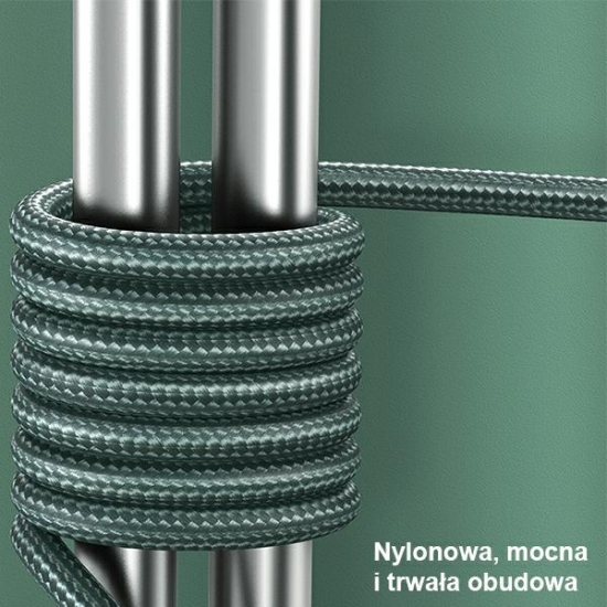 Kabel pleciony USAMS U55 2A microUSB U55 zielony/green 1m SJ450USBSG02