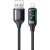 Kabel pleciony USAMS U78 lightning 1.2m LED 2.4A Fast Charging czarny/black SJ543USB01