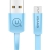 Kabel płaski USAMS U2 microUSB 1,2m niebieski/blue SJ201MIC04