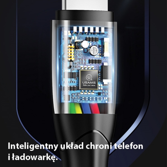 Kabel USAMS U35 microUSB 2A Fast Charge 1m czarny/black SJ365USB01