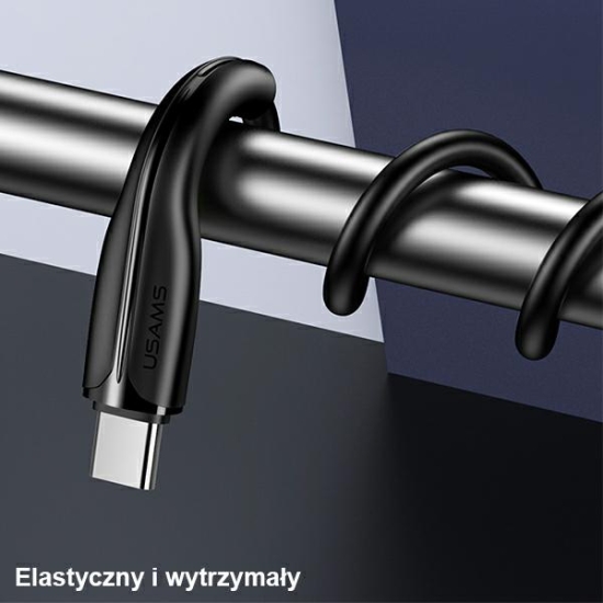 Kabel USAMS U38 USB-C 5A Fast Charge for OPPO/HUAWEI 1m czarny/black SJ376USB01