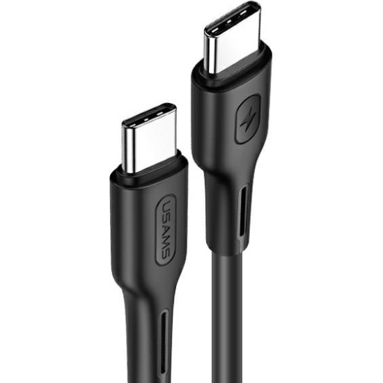 Kabel USAMS U43 USB-C na USB-C 100W PD Fast Charge 5A 1.2m czarny/black SJ459USB01