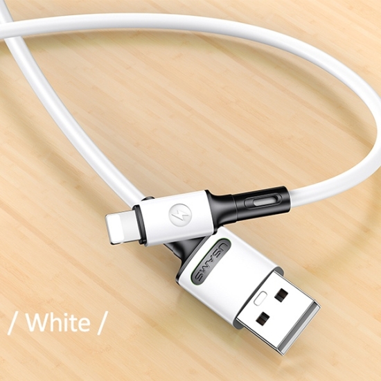 Kabel USAMS U52 lightning 2A Fast Charge 1m biały/white SJ434USB01