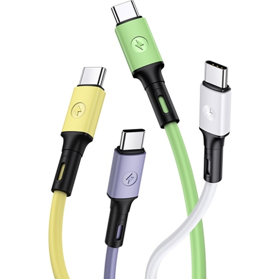 Kabel USAMS U52 USB-C 2A Fast Charge 1m zielony/green SJ436USB02