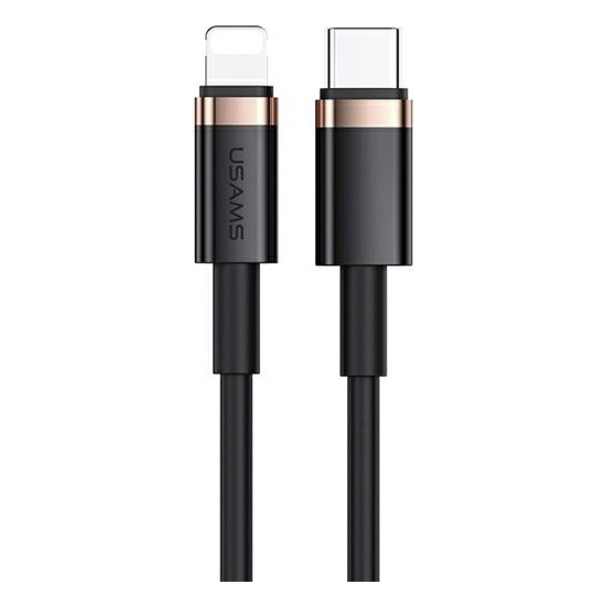 Kabel USAMS U63 USB-C na Lightning 1,2m 20W PD Fast Charge czarny/black SJ484USB01