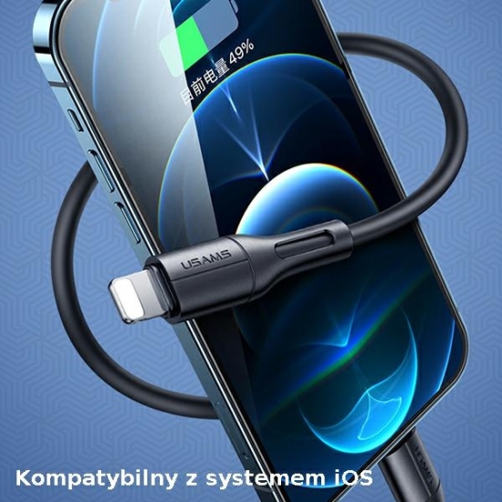 Kabel USAMS U68 lightning 2A Fast Charge 1m niebieski/blue SJ500USB03