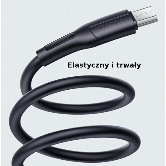 Kabel USAMS U68 microUSB 2A Fast Charge 1m czarny/black SJ502USB01