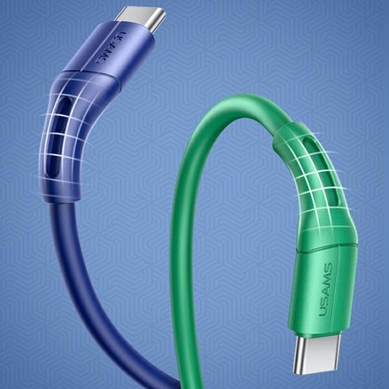 Kabel USAMS U68 USB-C 2A Fast Charge 1m niebieski/blue SJ501USB03