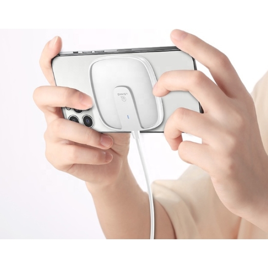 Ładowarka indukcyjna USAMS US-CD153 magnetic 15W Apple iPhone 12 series biały/white CD153DZ02