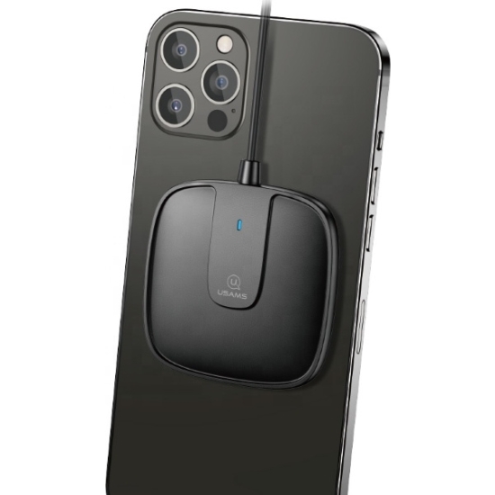 Ładowarka indukcyjna USAMS US-CD153 magnetic 15W Apple iPhone 12 series czarny/black CD153DZ01