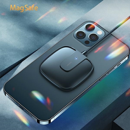 Ładowarka indukcyjna USAMS US-CD159 magnetic W1 15W Extra-thin Apple iPhone 12 series biały/white CD159DZ02