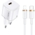 Ładowarka sieciowa USAMS T36 mini 1xUSB-C 20W + kabel USB-C-Lightning biały/white PD3.0 Fast Charging XFKXLOGTL02