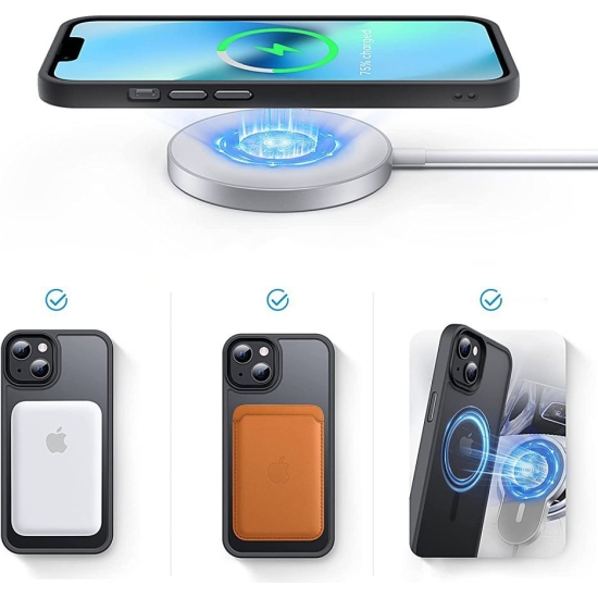 Etui Tech-Protect Magmat MagSafe Apple iPhone 14 Pro Max Black/Clear