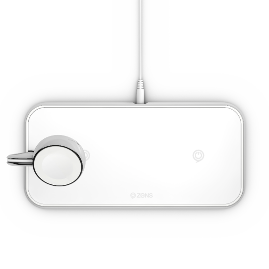 Ładowarka bezprzewodowa ZENS Dual+Watch do dwóch urządzeń oraz Apple Watch (white)