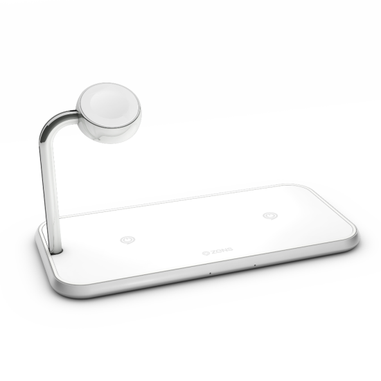 Ładowarka bezprzewodowa ZENS Dual+Watch do dwóch urządzeń oraz Apple Watch (white)