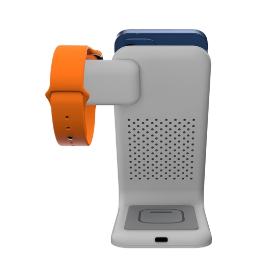 Ładowarka bezprzewodowa STM ChargeTree Swing 3w1 do Apple iPhone, AirPods i Watch (biały)