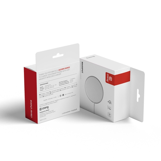 Ładowarka bezprzewodowa MagSafe Crong MagSpot Wireless Charger 15W (Gold)