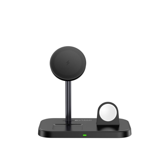 Ładowarka bezprzewodowa MagSafe Tech-Protect Qi15W A22 3in1 Magnetic Wireless Charger Black