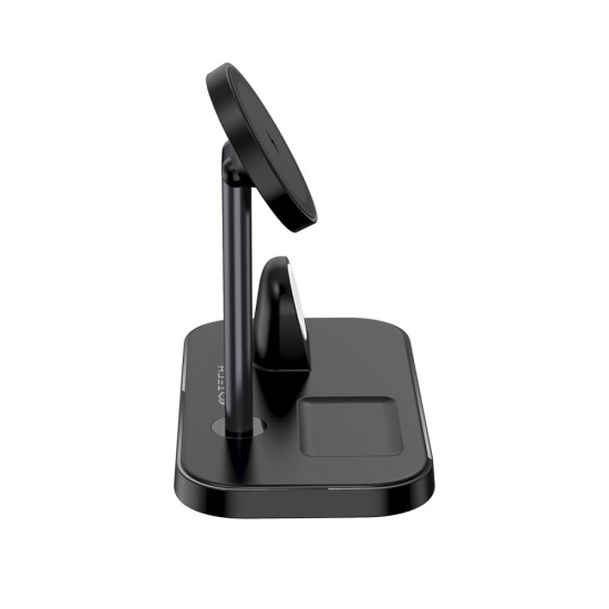 Ładowarka bezprzewodowa MagSafe Tech-Protect Qi15W A22 3in1 Magnetic Wireless Charger Black