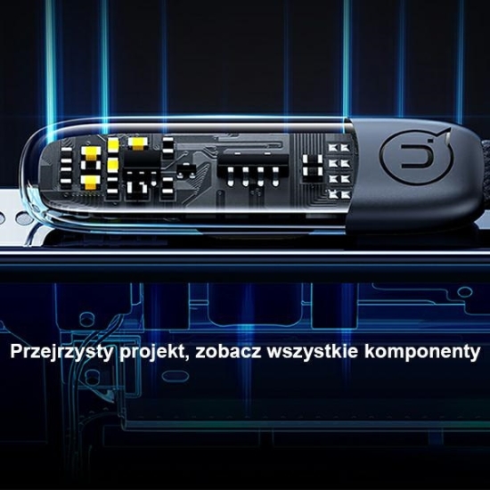 Kabel kątowy USAMS USB-C/Lightning PD 20W Iceflake Series 2m biały SJ586USB02 (US-SJ586)