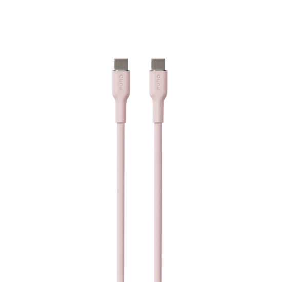 Kabel PURO ICON Soft Cable USB-C/USB-C 1.5m (Dusty Pink)