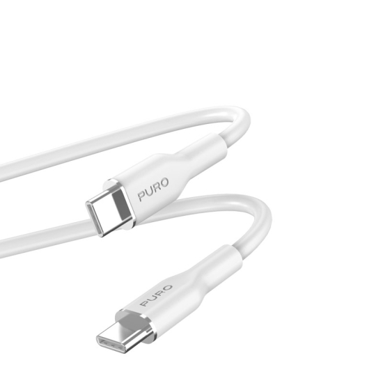Kabel PURO ICON Soft Cable USB-C/USB-C 1.5m (White)