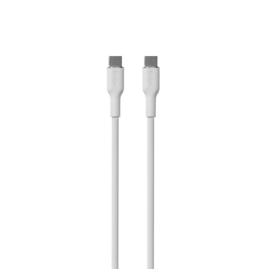 Kabel PURO ICON Soft Cable USB-C/USB-C 1.5m (White)