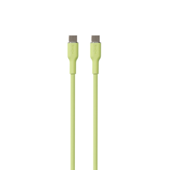 Kabel PURO ICON Soft Cable USB-C/USB-C 1.5m (Matcha Green)