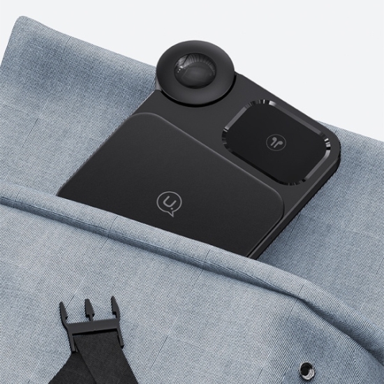 Ładowarka bezprzewodowa USAMS 3w1 15W czarny/black (US-CD190)