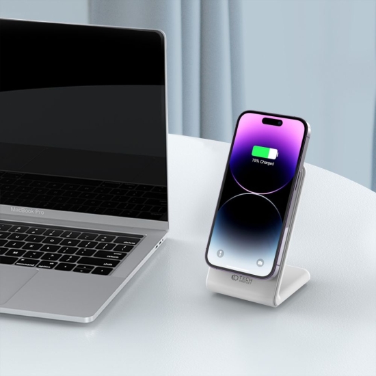 Ładowarka bezprzewodowa MagSafe Tech-Protect Qi15W-A23 Magnetic Wireless Charger White