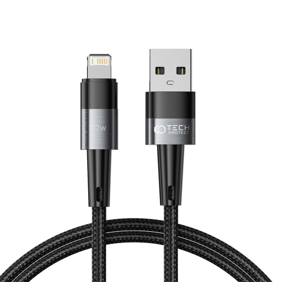 Kabel Tech-Protect Ultraboost USB-A/Lightning 12W 2.4A 100cm Grey