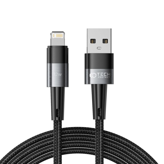 Kabel Tech-Protect Ultraboost USB-A/Lightning 12W 2.4A 200cm Grey