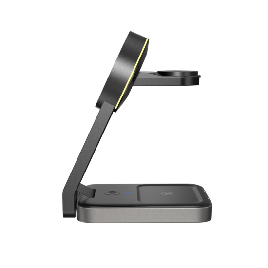 Ładowarka bezprzewodowa MagSafe Tech-Protect Qi15W-A28 3in1 Magnetic Wireless Charger Black