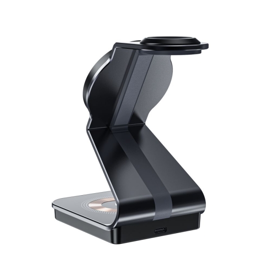 Ładowarka bezprzewodowa Tech-Protect Qi15W-A29 3in1 Magnetic MagSafe Wireless Charger Black