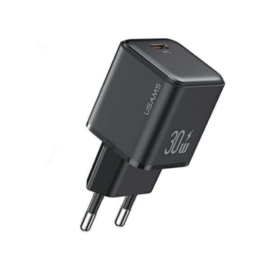 Ładowarka sieciowa USAMS CC186TC01 1xUSB-C 30W PD Fast Charging X-ron Series czarny/black