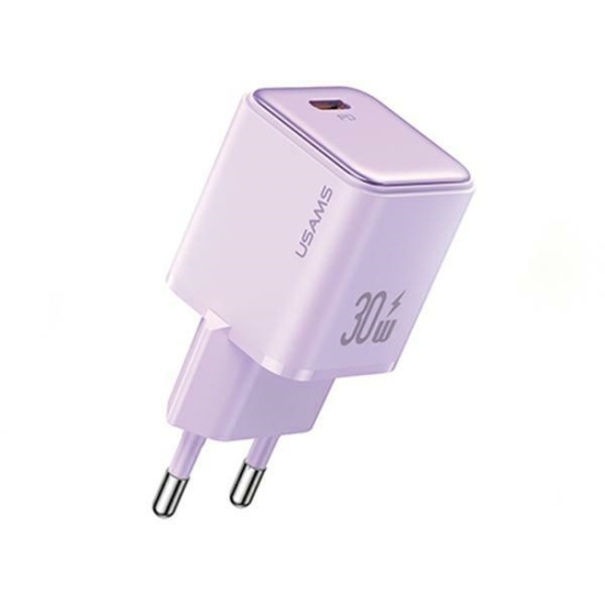 Ładowarka sieciowa USAMS CC186TC03 1xUSB-C 30W PD Fast Charging X-ron Series purpurowy/purple