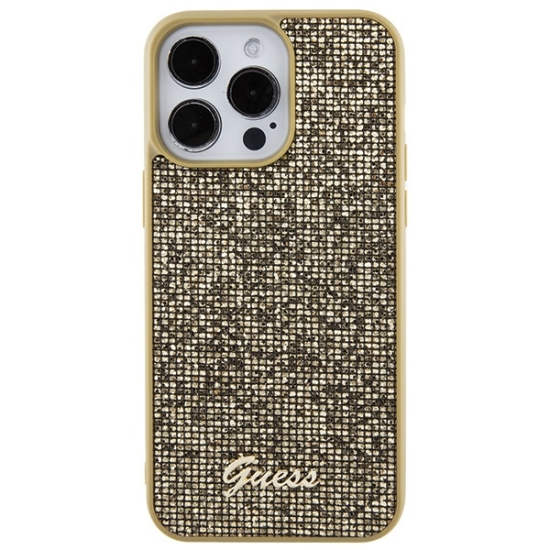 Etui Guess GUHCP15XPMSDGSD Apple iPhone 15 Pro Max hardcase Disco Metal Script złoty/gold
